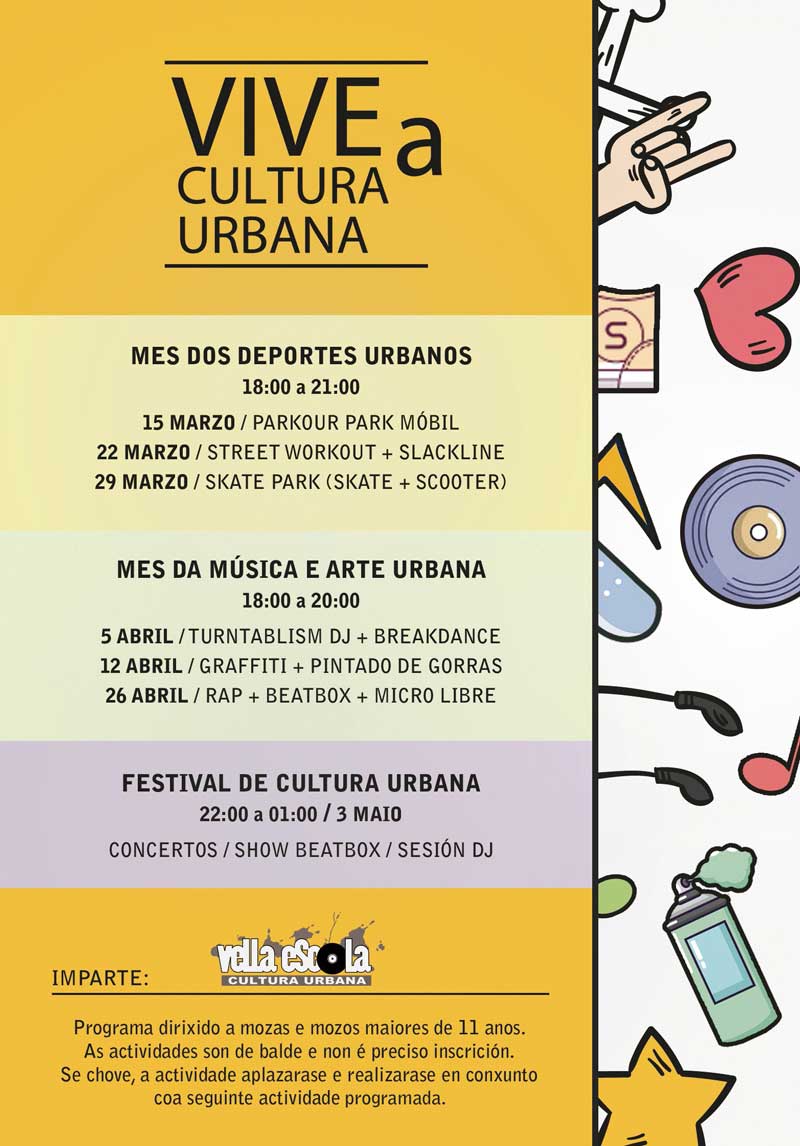 Cartel Vive A Cultura Urbana Programa