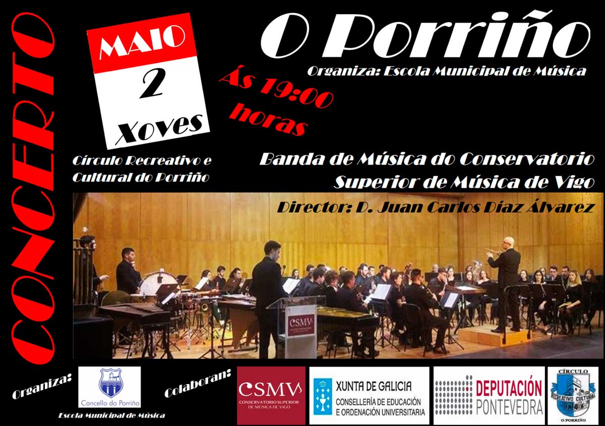 Concerto musical: Banda de Música do Conservatorio Superior de Música de Vigo