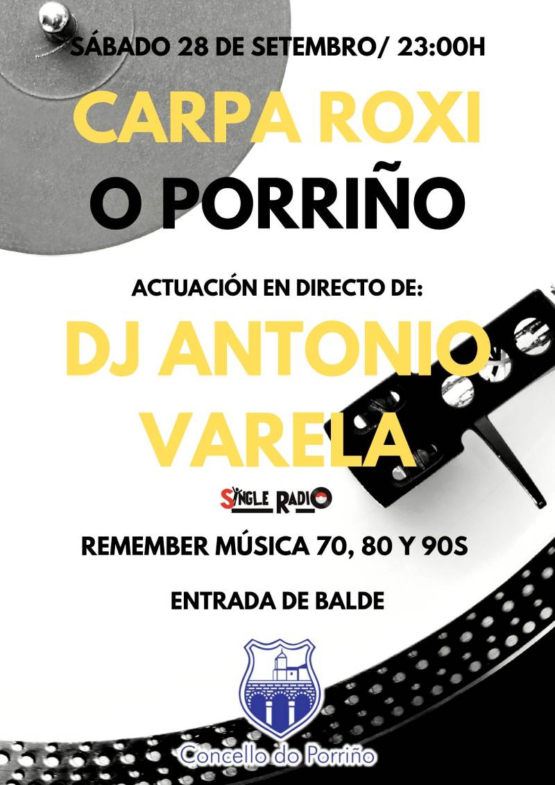 Cartel DJ Antonio Varela