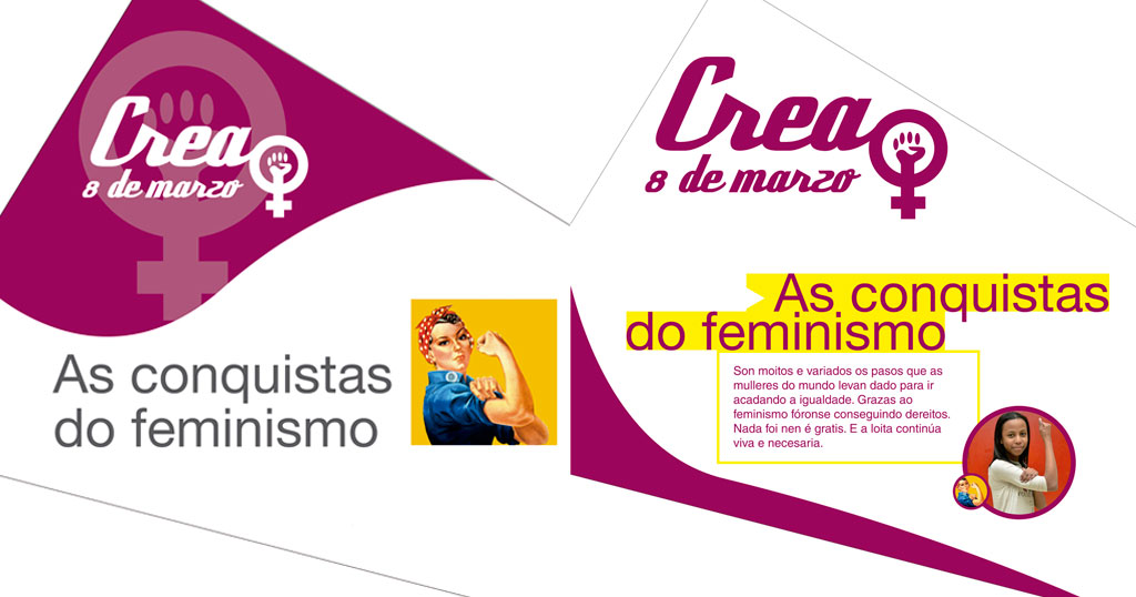 Exposición: “Crea 8 de marzo. As conquistas do feminismo”